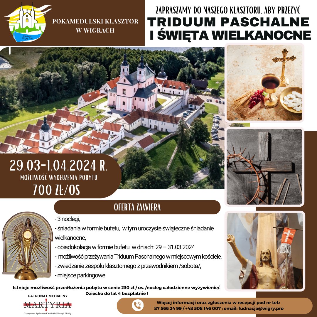 Rodzinna Wielkanoc w Pokamedulskim Klasztorze na Wigrach Rodzinna Wielkanoc w Pokamedulskim Klasztorze na Wigrach